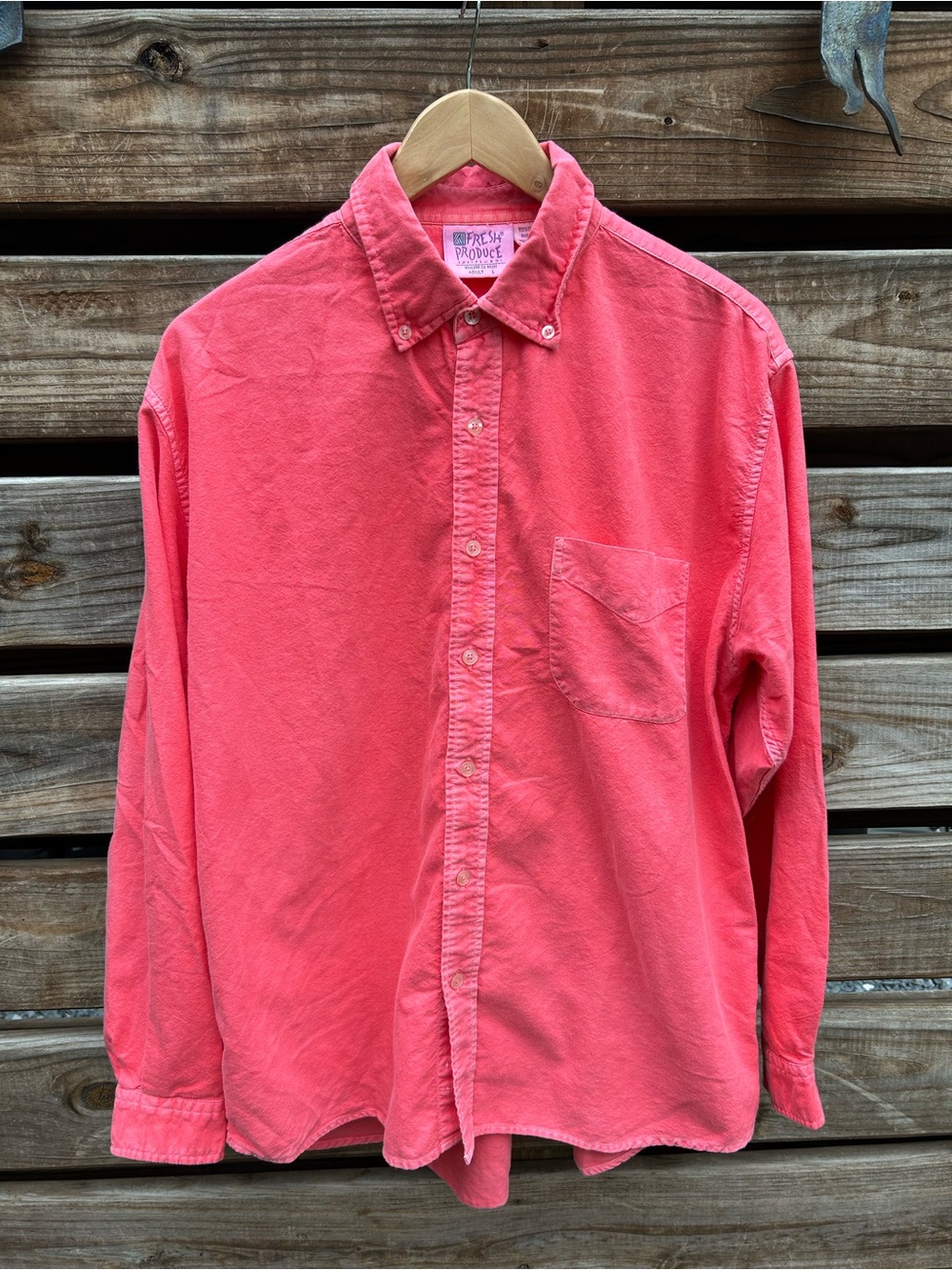 Vintage Fresh Produce 100% Cotton Button Down - L
